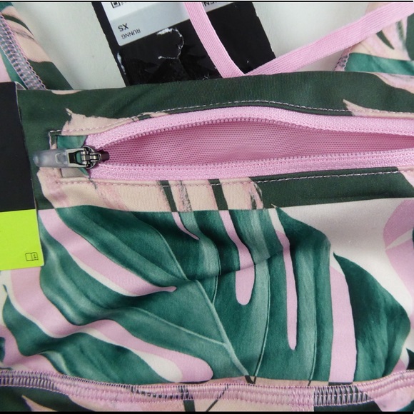 Nike Dri-Fit High Rise Cropped Tight Fit Leggings Running Tights Botanical NWT - Picture 4 of 8